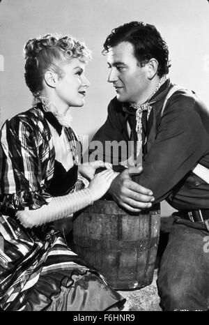 1939, Filmtitel: STAGECOACH, Regie: JOHN FORD, Studio: UA, im Bild: JOHN FORD, CLAIRE TREVOR. (Bild Kredit: SNAP) Stockfoto