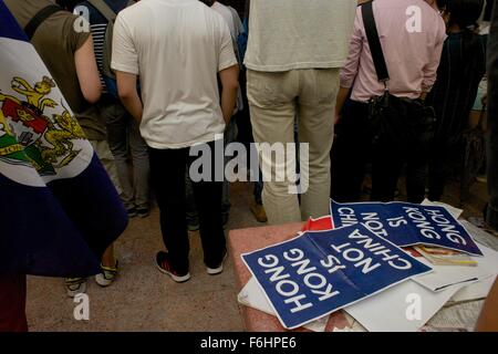 Mong Kok, Hong Kong. 17. November 2015, Hong Kong V China zur WM