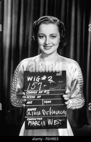 1937, Filmtitel: Es ist Liebe, ich nach Direktor bin: ARCHIE MAYO, Studio: WARNER, abgebildet: OLIVIA DeHAVILLAND. (Bild Kredit: SNAP) Stockfoto