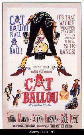 1965, Filmtitel: CAT BALLOU, Regie: ELLIOT SILVERSTEIN, Studio: COLUMBIA, im Bild: JANE FONDA, LEE MARVIN. (Bild Kredit: SNAP) Stockfoto