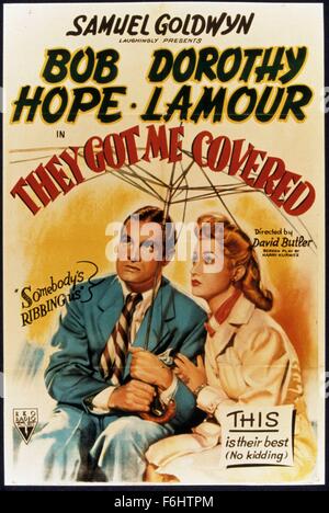 Filmtitel 1943: sie haben mich bedeckt, Regie: DAVID BUTLER, Studio: RKO, im Bild: DAVID BUTLER, BOB HOPE. (Bild Kredit: SNAP) Stockfoto