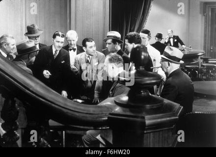 1935, Filmtitel: Glas Schlüssel, Regie: FRANK TUTTLE, Studio: PARAMOUNT, im Bild: GEORGE RAFT. (Bild Kredit: SNAP) Stockfoto