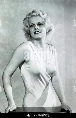 1930, film Title: HELLS ANGELS, Regisseur: HOWARD HUGHES, Studio: UA, im Bild: JEAN HARLOW. (Bild Kredit: SNAP) Stockfoto