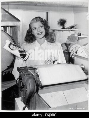 1946, Filmtitel: GILDA, Regie: CHARLES VIDOR, Studio: COLUMBIA, im Bild: RITA HAYWORTH. (Bild Kredit: SNAP) Stockfoto