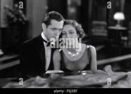 1929, Filmtitel: UNGEZÄHMT, Regie: JACK CONWAY, Studio: MGM, im Bild: JACK CONWAY, JOAN CRAWFORD. (Bild Kredit: SNAP) Stockfoto