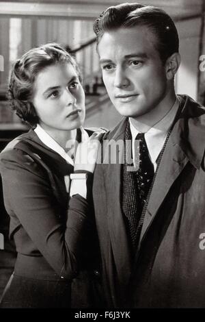 1941, Filmtitel: ADAM hatte vier Söhne, Regie: GREGORY RATOFF, Studio: COLUMBIA, im Bild: INGRID BERGMAN, RICHARD DENNING. (Bild Kredit: SNAP) Stockfoto