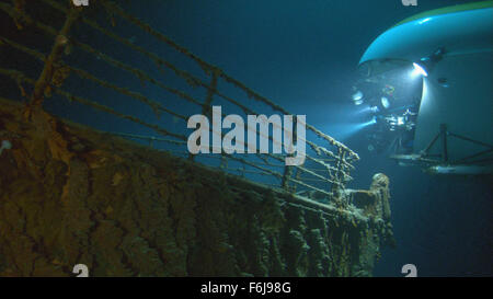 31. März 2003; Hollywood, Kalifornien, USA; Tauchen Sie Sub aus der Familie Dokumentation '' Ghosts of the Abyss'' unter der Regie von James Cameron. Stockfoto