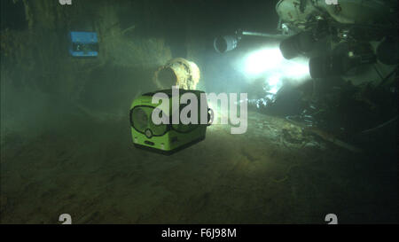31. März 2003; Hollywood, Kalifornien, USA; Unterwasser Schuss von der Titanic aus der Familie Dokumentation '' Ghosts of the Abyss'' unter der Regie von James Cameron. Stockfoto