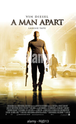 Datum der Freigabe: 4. April 2003. FILMTITEL: Ein Mann auseinander. STUDIO: New Line Cinema. PLOT: Ein Mann, bekannt als Diablo entsteht Kopf ein Drogenkartell, nachdem der bisherige Leader im Gefängnis sitzt. . Im Bild: VIN DIESEL als Sean Vetter. Stockfoto