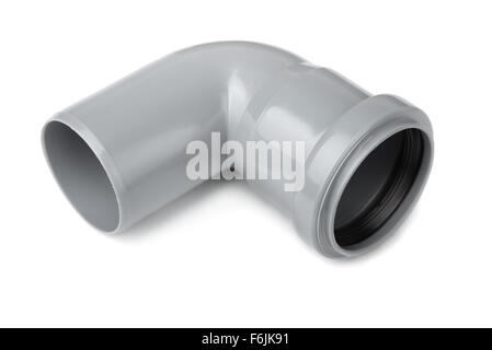 PVC Piipe Connector isoliert auf weiss Stockfoto