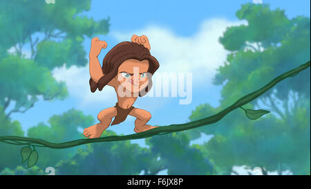 Erscheinungsdatum: 14. Juni 2005. FILMTITEL: Tarzan II. STUDIO: Walt Disney Pictures. PLOT: Die Geschichte von Tarzan Missgeschicke als junge als He sucht seine wahre Identität und die Bedeutung der Familie. IM BILD:. Stockfoto