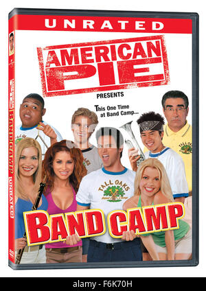 VERÖFFENTLICHT: 26. Dezember 2005.  FILMTITEL: AMERICAN PIE präsentiert Band Camp.  Bild: diesmal werden der Fokus auf Matt Stifler, jüngerer Bruder von Steve Stifler, wie Matt an Band-Camp für den Sommer gesendet wird wenn er Ausweisung aus der Schule Gesichter. Zunächst Matt wird versuchen, das Lager mit versteckten Kameras zu machen das Set für sein eigenes "Girls Gone Wild" Typ Video Draht, aber wenn er für Kollegen Campie Elyse fällt, seine Bemühungen, seine Stiffmeister Wege zu ersticken werden sicherlich erfüllen mit komischen Ergebnissen.  Bild: Key Art (von links nach rechts) mit RACHEL VELTRI als Dani, OMAR BENSON MILLER als O Stockfoto