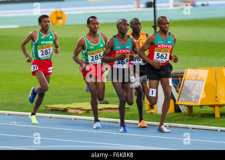 Yingrem Demelash ETH, Philemon Kipchilis, Geofrey Kirui, Kenia, 10000m, Junior Leichtathletik-Weltmeisterschaften, 2012, Barcelona-Spanien Stockfoto