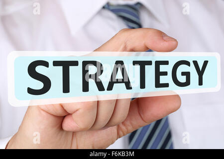 Unternehmer-Business-Konzept mit Strategie für Wachstum Erfolg Entwicklung Stockfoto
