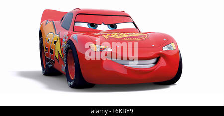 Veröffentlichungsdatum: 9. Juni 2006. FILMTITEL: Autos. STUDIO: Walt Disney Pictures. PLOT: Ein hot-Shot-Rennwagen Lightning McQueen benannt wird in Radiator Springs überfallen wo er die wahre Bedeutung von Freundschaft und Familie findet. IM BILD:. Stockfoto