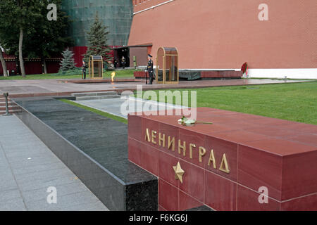 Das Grab des unbekannten Soldaten, Moskau, Russland. Stockfoto