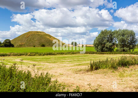 Avebury, Silbury Hill, Wiltshire, England, Vereinigtes Königreich, Europa. Stockfoto