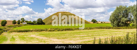 Avebury, Silbury Hill, Wiltshire, England, Vereinigtes Königreich, Europa. Stockfoto