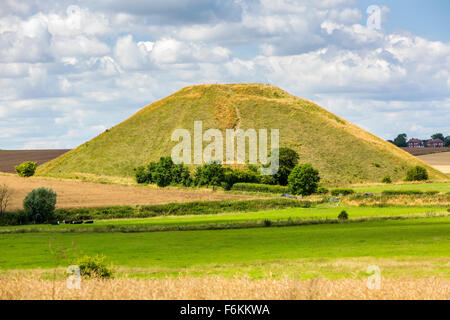 Avebury, Silbury Hill, Wiltshire, England, Vereinigtes Königreich, Europa. Stockfoto