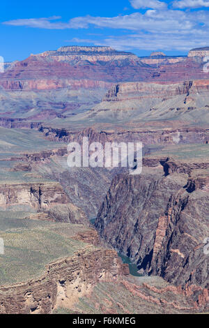 oberen Granit Schlucht gesehen von Hufeisen Mesa im Grand Canyon National Park, arizona Stockfoto