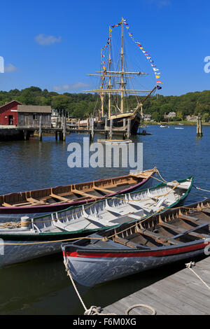Mystic Seaport, Mystic, Connecticut, USA Stockfoto