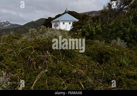 San Juan Salvamento Lighthouse.Administered als Teil der argentinischen Provinz Tierra Del Fuego, seit Staten Island Stockfoto