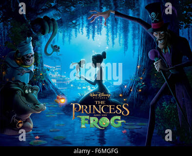 Datum der Freigabe: 25. Dezember 2009. FILMTITEL: Die Prinzessin und der Frosch. STUDIO: Walt Disney Pictures. PLOT: Ein Märchen zentriert auf ein junges Mädchen namens Prinzessin Tiana lebt in New Orleans French Quarter während des Jazz-Zeitalters. Bild: Filmszene. Stockfoto