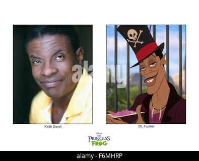 Erscheinungsdatum: 11. Dezember 2009. FILMTITEL: Die Prinzessin und der Frosch. STUDIO: Walt Disney Pictures. PLOT: Eine moderne Nacherzählung der klassischen Geschichte der Froschkönig. Die Prinzessin und der Frosch findet das Leben der arrogante, unbeschwerte Prinz Naveen und fleißige Kellnerin Tiana kreuzenden Wege. Prinz Naveen verwandelt sich in einen Frosch durch eine Voodoo-Zauberer und Tiana, nach Anzug beim küssen des Amphibien-Königtums, hinterhältig. Mit Hilfe von einer Trompete Alligator, ein Cajun-Glühwürmchen und eine alte blinde Frau, die in einem Boot in einem Baum lebt, müssen Naveen und Tiana Rennen zu brechen den Bann und fulf Stockfoto