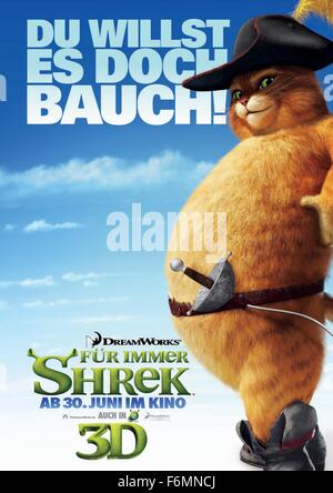 Datum der Freigabe: 21. Mai 2010. FILMTITEL: Für immer Shrek. STUDIO: DreamWorks. PLOT: Die weiteren Abenteuer von den riesigen grüne Oger, Shrek, Leben in dem Land weit weit weg. Bild: Filmplakat. Stockfoto