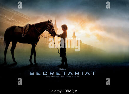 Datum der Freigabe: 13. August 2010. FILMTITEL: Sekretariat. STUDIO: Walt Disney Pictures. PLOT: Die Lebensgeschichte von Penny Chenery, Besitzer des Rennpferd Secretariat, der 1973 die Triple Crown gewann. Im Bild: DIANE LANE als Penny Chenery Stockfoto