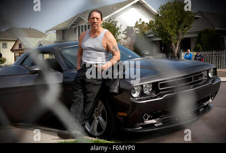 22. Februar 2013 - Los Angeles, CA, USA - Los Angeles, 2013-2-22 / Schauspieler DANNY TREJO auf Satz von seinem neuesten Action-Film '' Kugel '' in Los Angeles. Danny Trejo spielt 'Bullet' ein harter Cop, das Gesetz in die eigenen Hände nimmt, als sein Enkel entführt wird. Bitte besuchen Sie für weitere Informationen über den Film www.bulletthemovie.com (Credit Bild: C MWP) Stockfoto