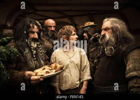 Erscheinungsdatum: 14. Dezember 2012 Titel: der Hobbit: eine unerwartete Reise-STUDIO: MGM-Regisseur: Peter Jackson PLOT: eine neugierige Hobbit Bilbo Beutlin, Fahrten zu den einsamen Berg mit einer kräftigen Gruppe von Zwergen, einen Schatz geraubt vom Drachen Smaug zurückzuerobern. Im Bild: MARTIN FREEMAN als Bilbo Beutlin (Credit: C Walt Disney Pictures/Entertainment Bilder) Stockfoto