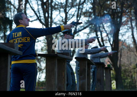 Erscheinungsdatum: 14. November 2014 Titel: Foxcatcher STUDIO: Sony Bilder Classics DIRECTOR: Bennett Miller PLOT: die Geschichte der Olympischen Wrestling Champion Mark Schultz und wie paranoid schizophren John DuPont tötete seinen Bruder, Olympic Champion Dave Schultz abgebildet: STEVE CARELL als John du Pont (Credit: C Sony Bilder Classics/Entertainment Pictures) Stockfoto