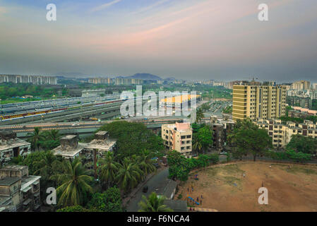 Santacruz Chembur Link Straßenüberführung, Mumbai, Maharashtra, Indien, Asien Stockfoto