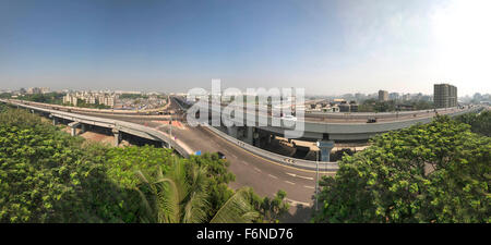 Santacruz Chembur Link Straßenüberführung, Mumbai, Maharashtra, Indien, Asien Stockfoto