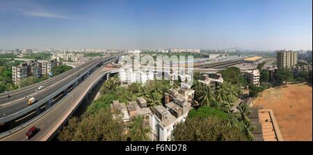 Santacruz Chembur Link Straßenüberführung, Mumbai, Maharashtra, Indien, Asien Stockfoto