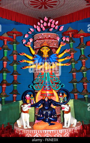 Göttin Durga, Kolkata, Westbengalen, Indien, Asien Stockfoto