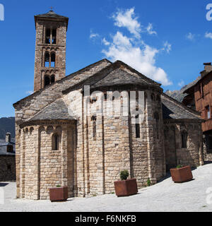 Romanische Kirche Sant Maria in Taull, Vall de Boi, Katalonien. Stockfoto