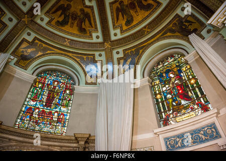 Ein Marylebone, ehemals Holy Trinity Church, Marylebone 1828 gebaut und entworfen von Sir John Soane in London, Vereinigtes Königreich Stockfoto