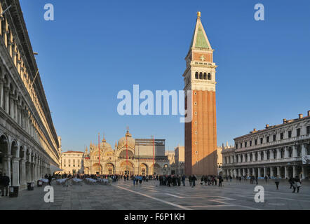 Markusplatz, San Marco, Venedig. Stockfoto