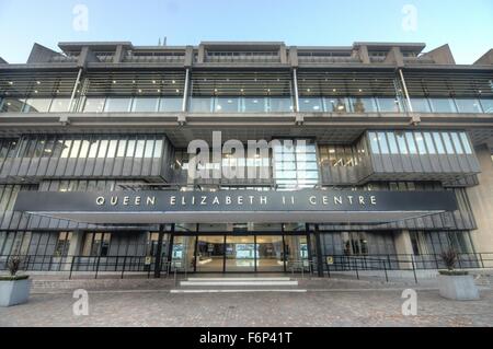 Queen Elizabeth II Conference Center.    Moderne Architektur. Stockfoto