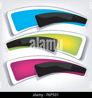 Abstrakte Papier polygonalen Origami Sprechblasen Stock Vektor