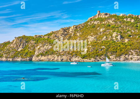 Strand von Roccapina, Golfe de Roccapina, Südwestküste, Korsika, Frankreich Stockfoto