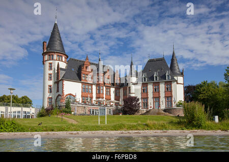 Schloss Klink, Hotel am Urlaubsort in Müritz, Mecklenburg-West Pomerania, Deutschland Stockfoto