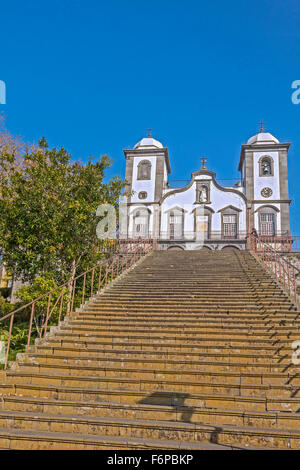 Kirche Nossa Senhora Monte Madeira Portugal Stockfoto