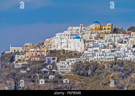 Die Hauptstadt von Santorini Griechenland Thera Stockfoto