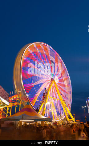 Das Riesenrad an der Canadian National Exhibition (CNE). Toronto, Ontario, Kanada. Stockfoto