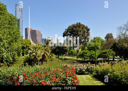 Royal Botanic Garden in Melbourne, Australien. Stockfoto