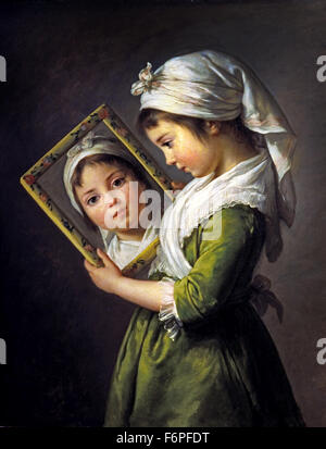 Julie Lebrun (Daughther) 1787 Marie Élisabeth Louise Vigée Le Brun 1755 –1842 Paris Französisch Frankreich (Rokoko klassizistischen Maler) Stockfoto
