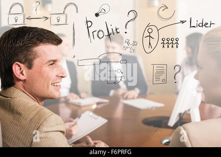 Treffen der Geschäftsleute Stockfoto